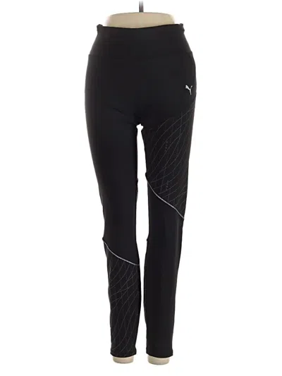 Pre-owned Puma Active Pants In Black