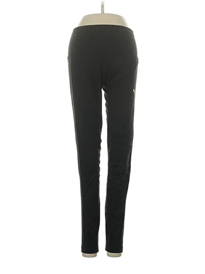 Pre-owned Puma Active Pants In Black