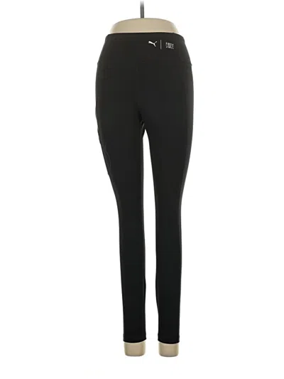 Pre-owned Puma Active Pants In Black