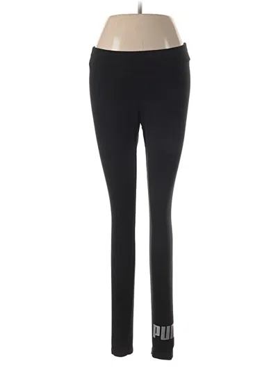 Pre-owned Puma Active Pants In Black