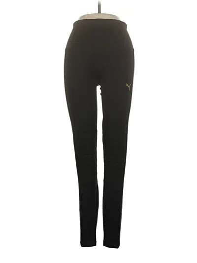 Pre-owned Puma Active Pants In Black