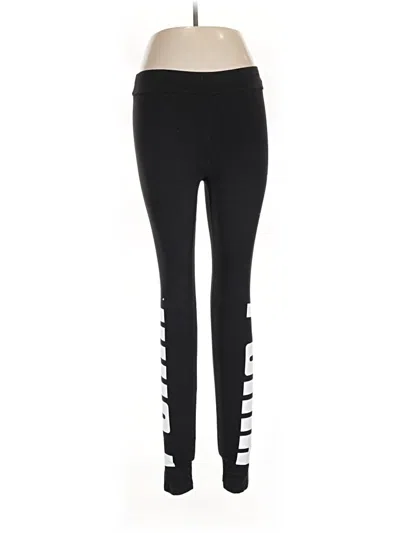 Pre-owned Puma Active Pants In Black