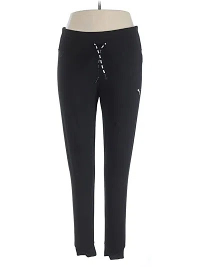 Pre-owned Puma Active Pants In Black