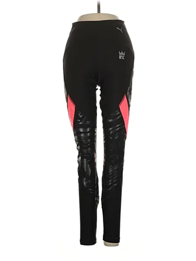 Pre-owned Puma Active Pants In Black