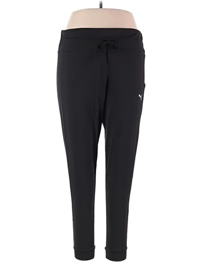 Pre-owned Puma Active Pants In Black