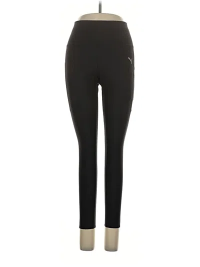 Pre-owned Puma Active Pants In Black