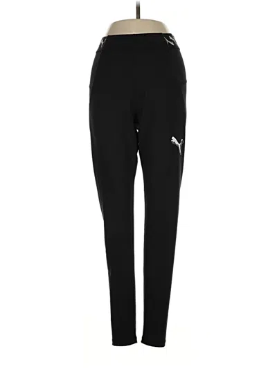 Pre-owned Puma Active Pants In Black