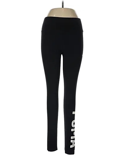 Pre-owned Puma Active Pants In Black
