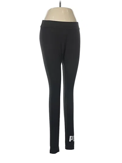 Pre-owned Puma Active Pants In Black