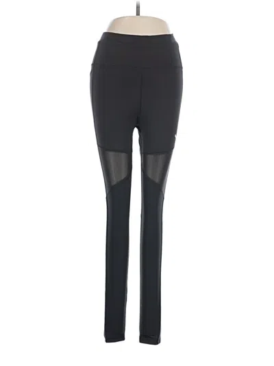 Pre-owned Puma Active Pants In Black
