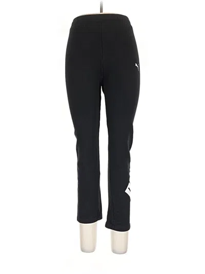 Pre-owned Puma Active Pants In Black