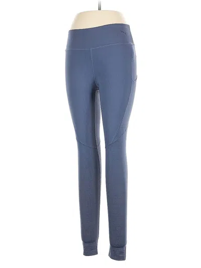 Pre-owned Puma Active Pants In Blue