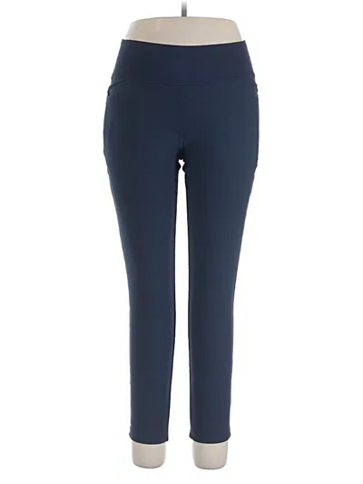 Pre-owned Puma Active Pants In Blue