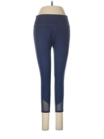 Pre-owned Puma Active Pants In Blue