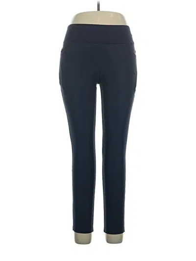 Pre-owned Puma Active Pants In Blue