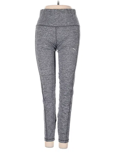 Pre-owned Puma Active Pants In Gray