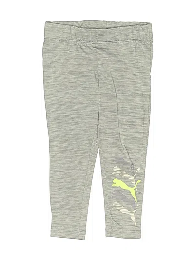 Pre-owned Puma Kids' Active Pants In Gray