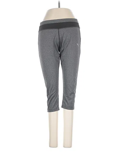 Pre-owned Puma Active Pants In Gray