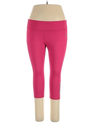Pre-owned Puma Active Pants In Pink