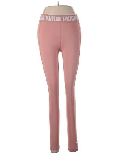 Pre-owned Puma Active Pants In Pink