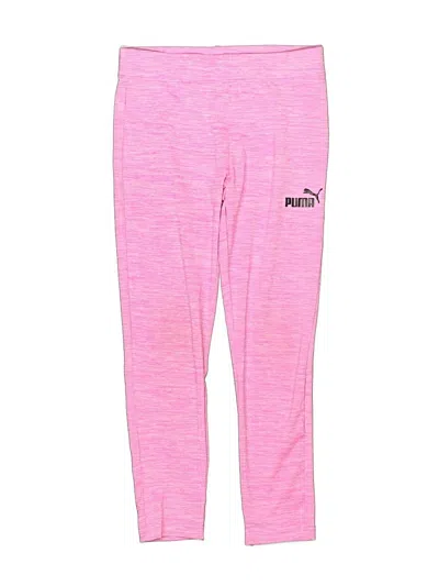 Pre-owned Puma Kids' Active Pants In Pink
