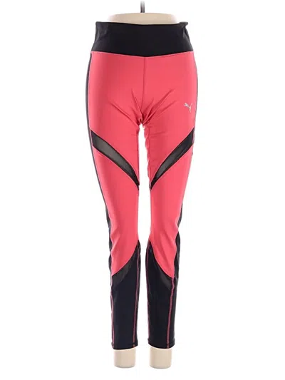 Pre-owned Puma Active Pants In Pink