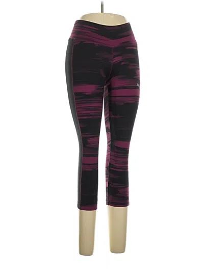 Pre-owned Puma Active Pants In Purple