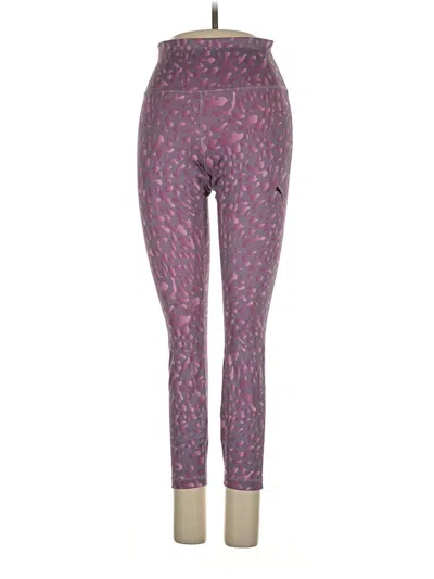 Pre-owned Puma Active Pants In Purple