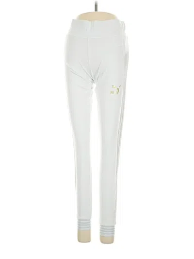 Pre-owned Puma Active Pants In White