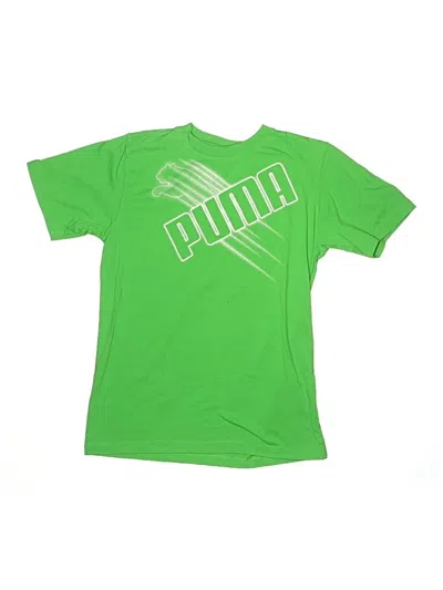Pre-owned Puma Kids' Active T-shirt In Green