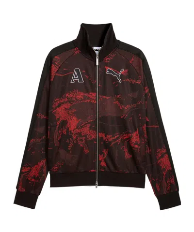 Puma Ahluwalia Printed Track Jacket In Red