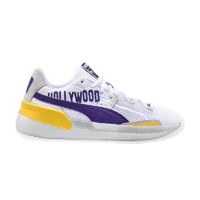 Pre-owned Puma Alexander John X Clyde Hardwood 'hollywood' In White