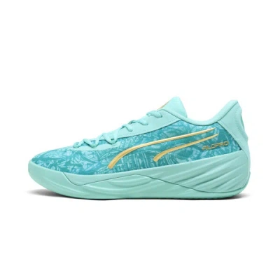 Puma All-pro Nitro™ Mexico City Game 2024 Men's Basketball Shoes In Aquatic-sparkling Green
