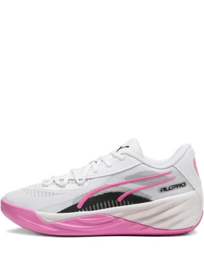 PUMA ALL-PRO NITRO "POISON PINK/WHITE" SNEAKERS