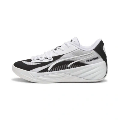 Puma All-pro Nitro™ Team Men's Basketball Shoes In White- Black
