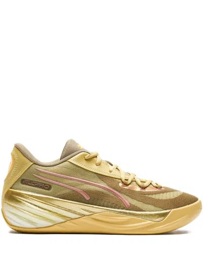 Puma All-pro Nitro Sneakers In Gold