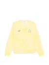 Puma All-over-pattern Zip-up Jacket In Yellow