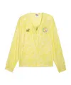 Puma All-over-pattern Zip-up Jacket In Yellow