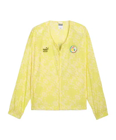 PUMA ALL-OVER-PATTERN ZIP-UP JACKET