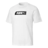 Puma Alphabet Logo Printing Round Neck Short Sleeve White In White