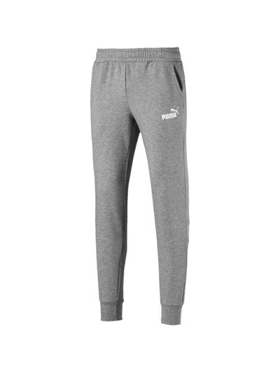 Puma Amplified Logo Detail Track Pants In Gray