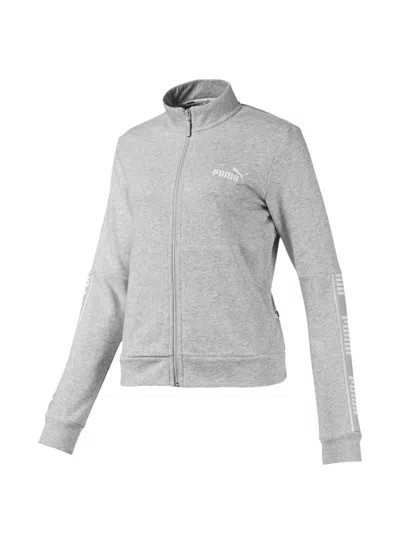 Puma Amplified Zip-up Sweatshirt In Gray
