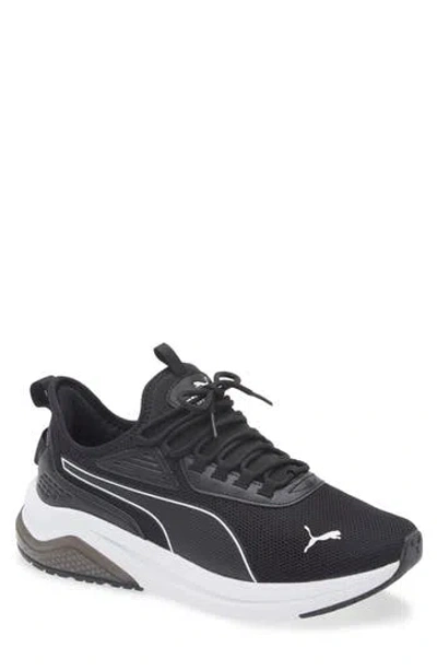 Puma Amplifier Sneaker In  Black- White