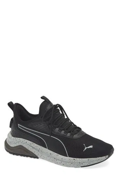 Puma Amplifier Speckle Sneaker In Black