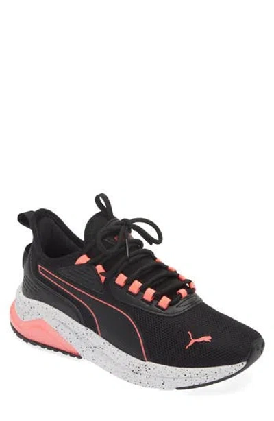 Puma Amplifier Speckled Sneaker In Black