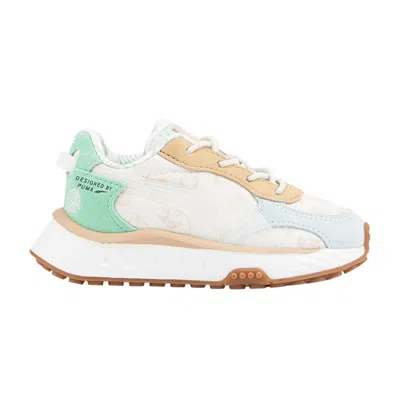 Pre-owned Puma Animal Crossing X Wild Rider Infant 'new Horizons' | Blue | Infant Size 10