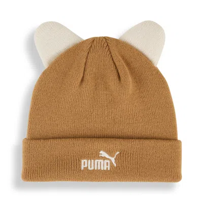 Puma Animal Mid Crown Beanie Hat Kids In Brown
