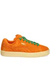Puma Carrots Man Sneakers Orange Size 13 Cow Leather In Orange