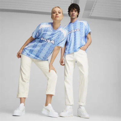Puma Aop Soccer Jersey In Blue Skies
