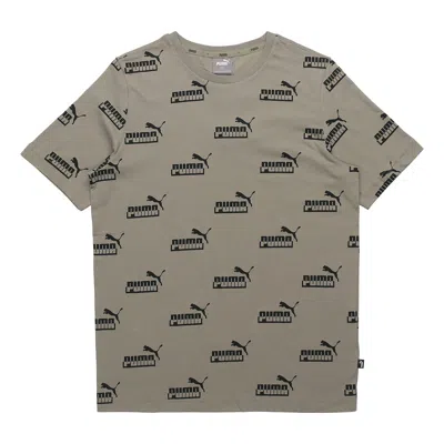 Puma Aop T-shirt 'green' In Gray